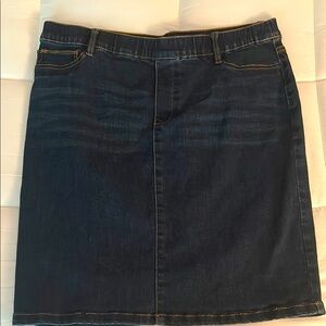 J. Jill Dark Denim Skirt